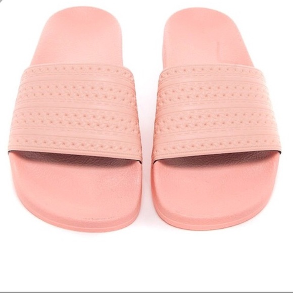 pink adidas slides